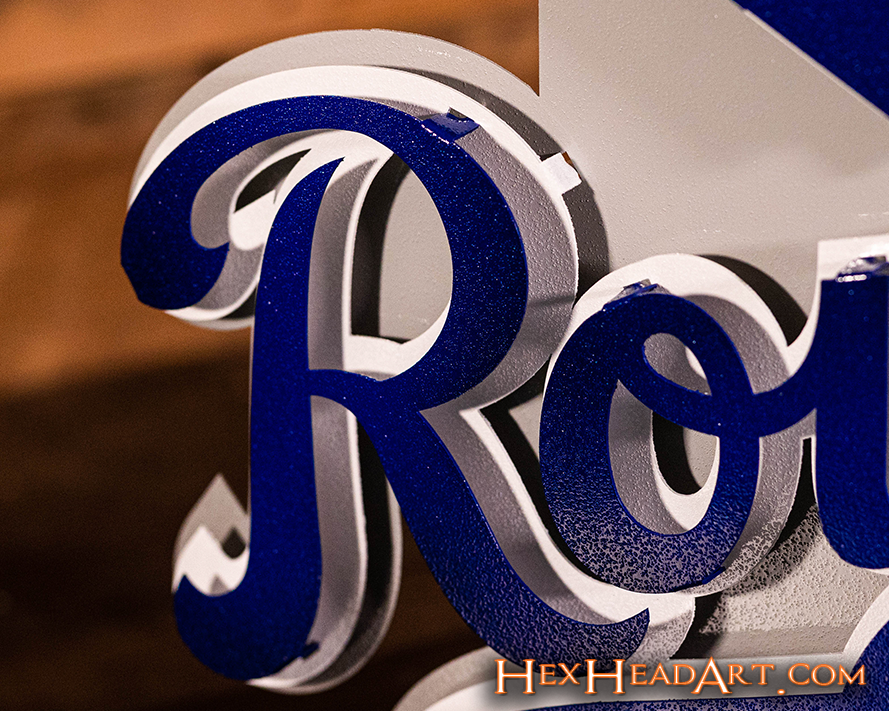 Kansas City Royals Crest 3D Metal Wall Art