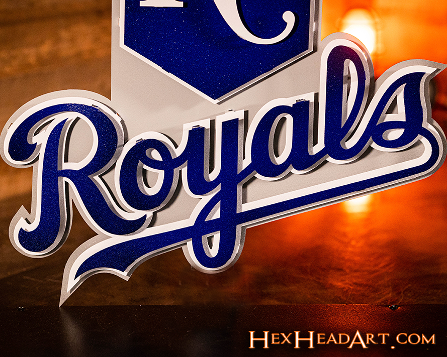 Kansas City Royals Crest 3D Metal Wall Art