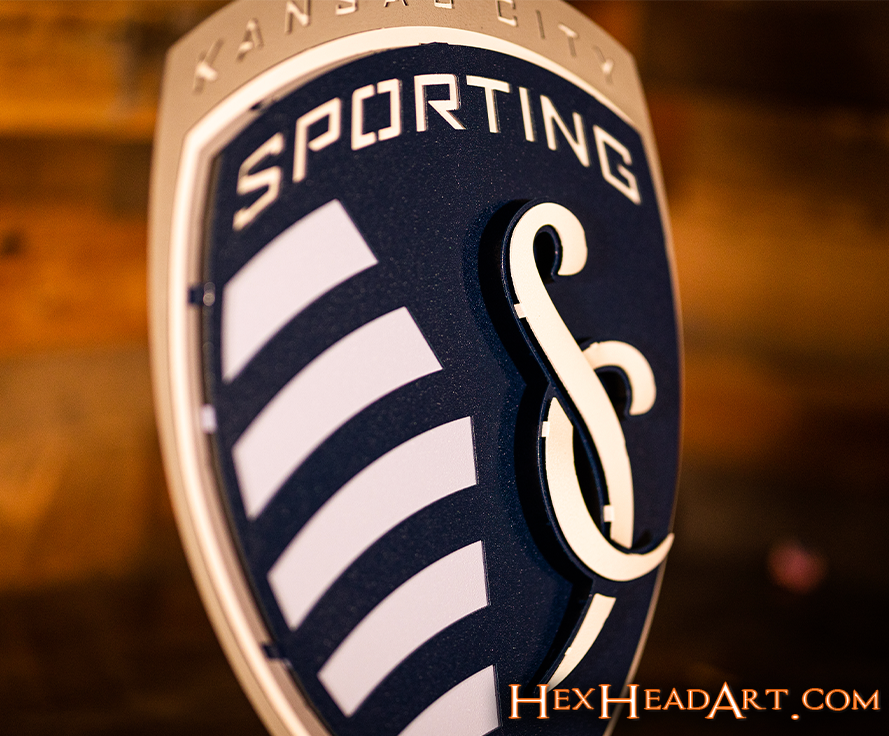 CLOSE OUT - Sporting Kansas City 3D Vintage Metal Wall Art