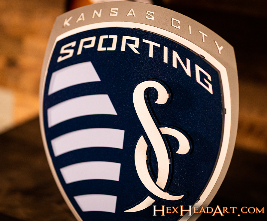 CLOSE OUT - Sporting Kansas City 3D Vintage Metal Wall Art
