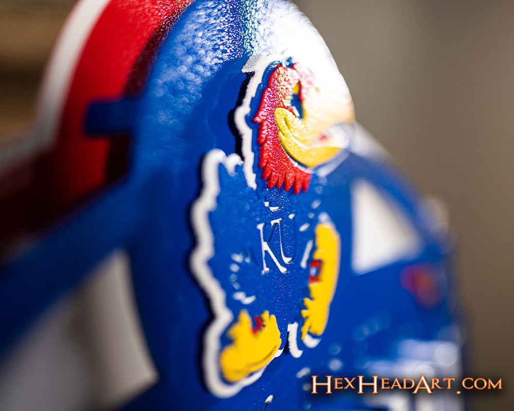 Kansas Jayhawks "2022 NCAA BASKETBALL NATIONAL CHAMPIONS" 3D Vintage Metal Wall Art