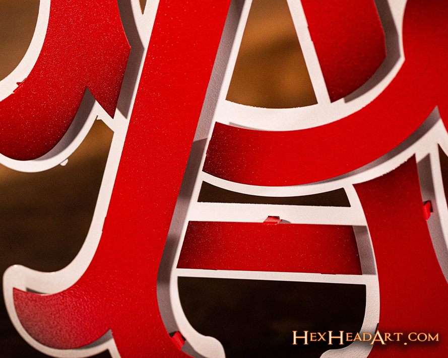 Los Angeles Angels "LA" Cooperstown 1961-1965 3D Vintage Metal Wall Art