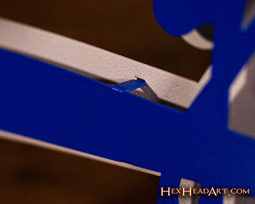 Brooklyn Dodgers Script 3D Vintage Metal Wall Art