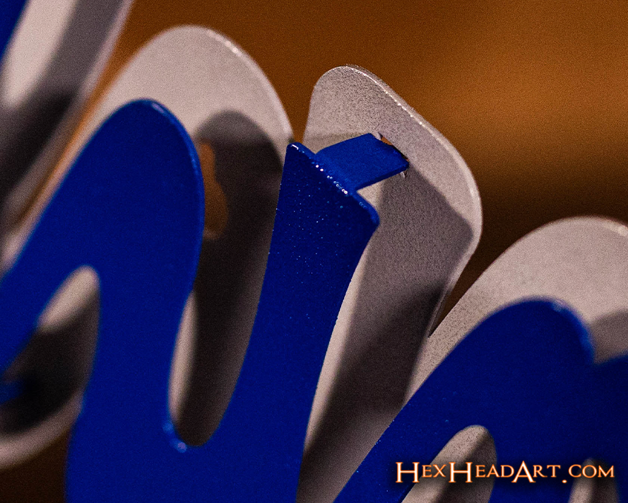 Brooklyn Dodgers Script 3D Vintage Metal Wall Art