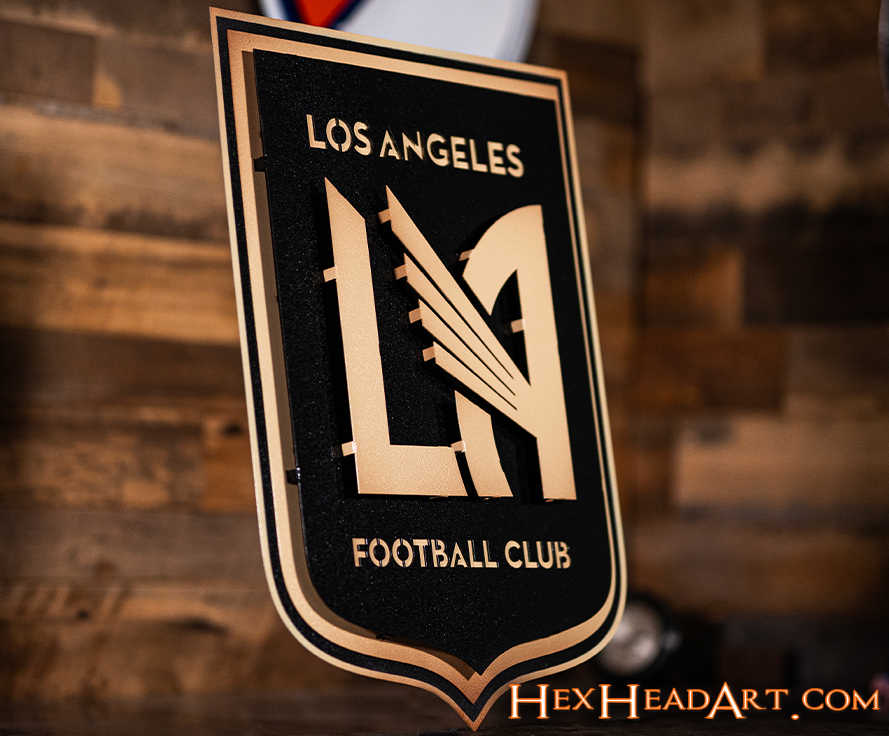 CLOSE OUT - Los Angeles Football Club 3D Vintage Metal Wall Art