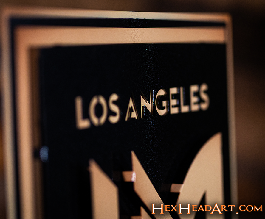 CLOSE OUT - Los Angeles Football Club 3D Vintage Metal Wall Art