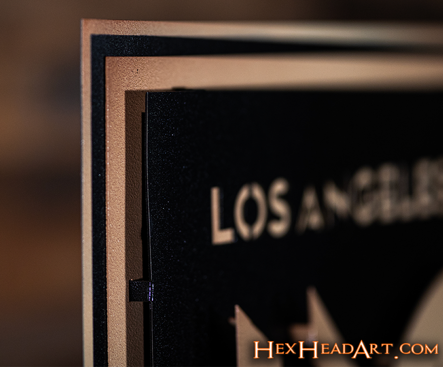 CLOSE OUT - Los Angeles Football Club 3D Vintage Metal Wall Art