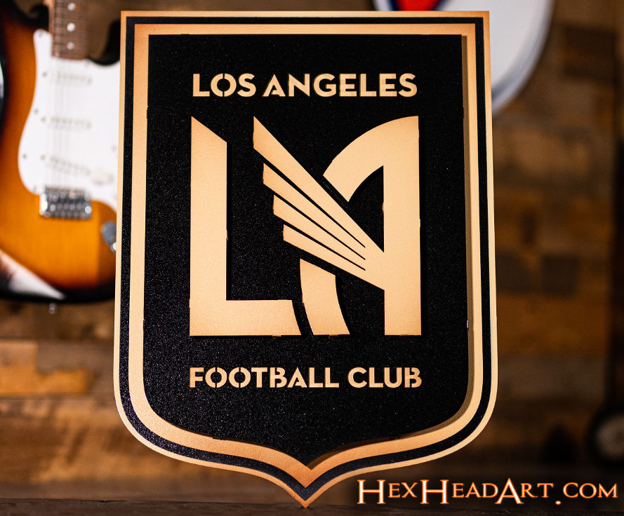 Los Angeles Football Club 3D Vintage Metal Wall Art