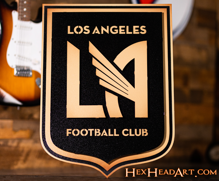 CLOSE OUT - Los Angeles Football Club 3D Vintage Metal Wall Art