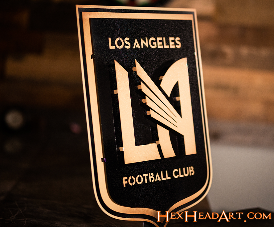 CLOSE OUT - Los Angeles Football Club 3D Vintage Metal Wall Art