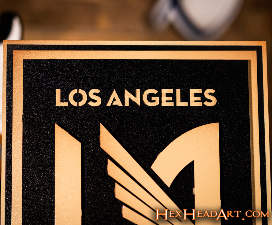 CLOSE OUT - Los Angeles Football Club 3D Vintage Metal Wall Art