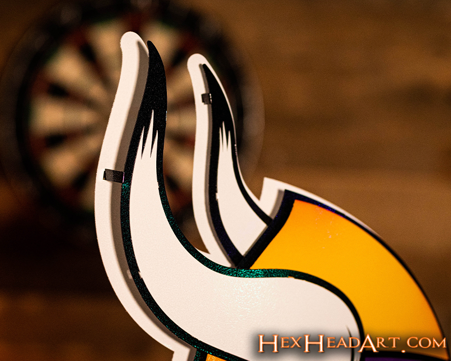 Minnesota Vikings "Norseman" 3D Vintage Metal Wall Art