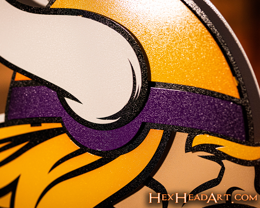 Minnesota Vikings "Norseman" 3D Vintage Metal Wall Art