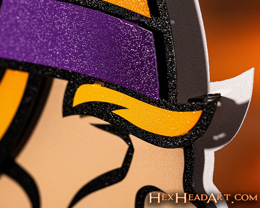 Minnesota Vikings "Norseman" 3D Vintage Metal Wall Art