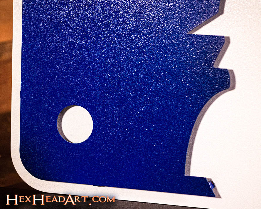 Major League Baseball MLB Batter Logo 3D Vintage Metal Wall Art