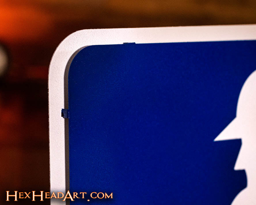 Major League Baseball MLB Batter Logo 3D Vintage Metal Wall Art