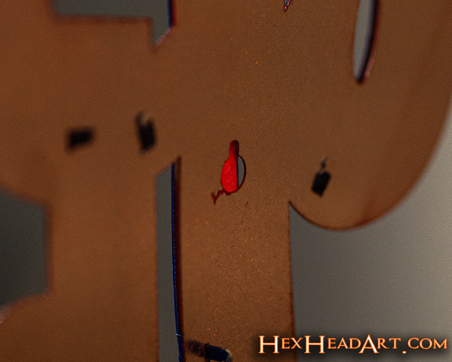 Back of Philadelphia Phillies "1937" Script 3D Metal Wall Art