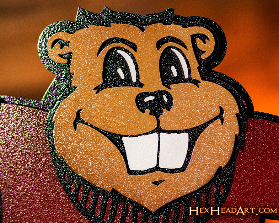 Minnesota Gophers "Goldy" Mascot, 3D Vintage Metal Wall Art