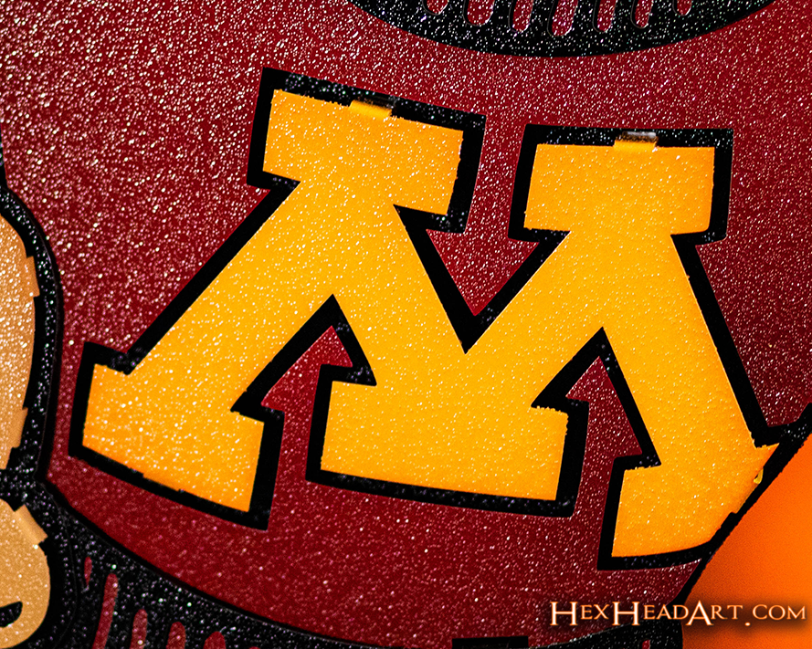 Minnesota Gophers "Goldy" Mascot, 3D Vintage Metal Wall Art