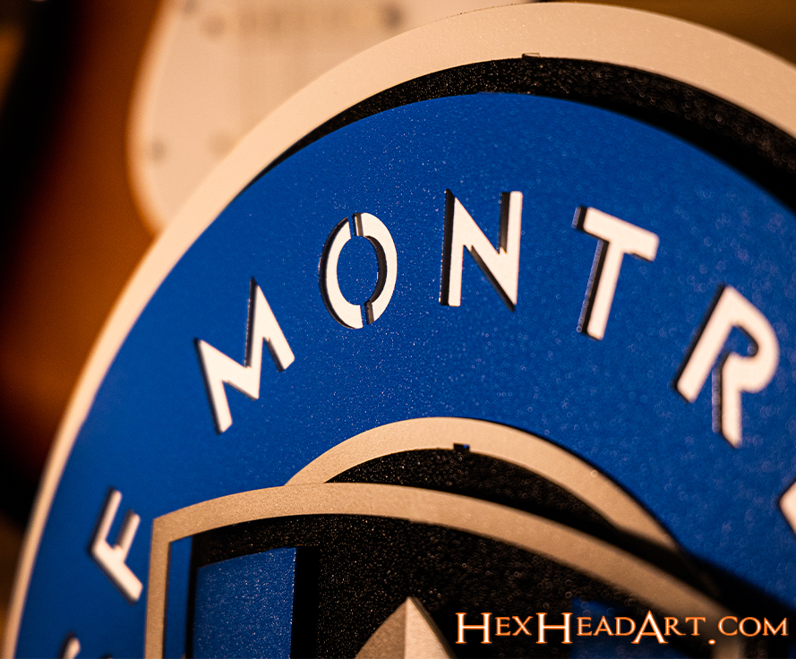 CLOSE OUT - CF Montreal 3D Vintage Metal Wall Art