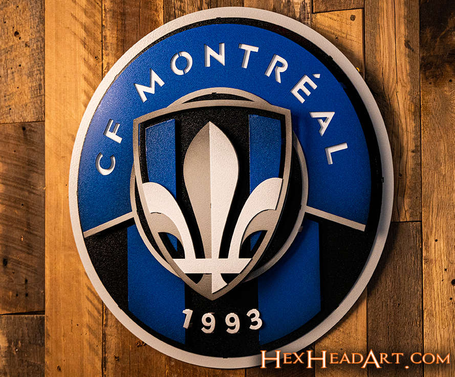 CLOSE OUT - CF Montreal 3D Vintage Metal Wall Art