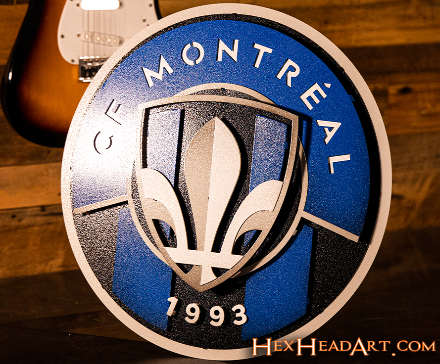 CLOSE OUT - CF Montreal 3D Vintage Metal Wall Art