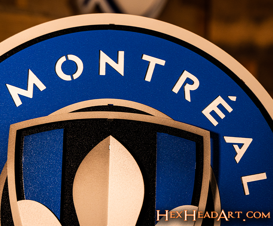 CLOSE OUT - CF Montreal 3D Vintage Metal Wall Art