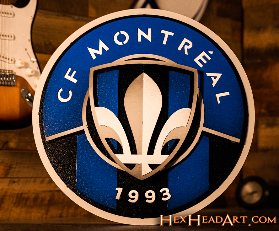 CLOSE OUT - CF Montreal 3D Vintage Metal Wall Art
