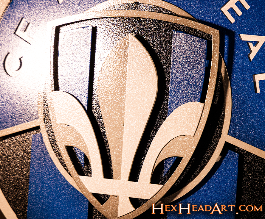 CLOSE OUT - CF Montreal 3D Vintage Metal Wall Art