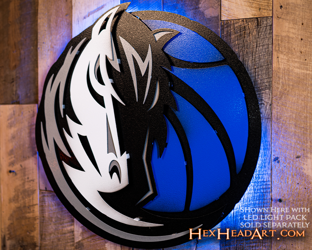 Dallas Mavericks 3D Vintage Metal Wall Art