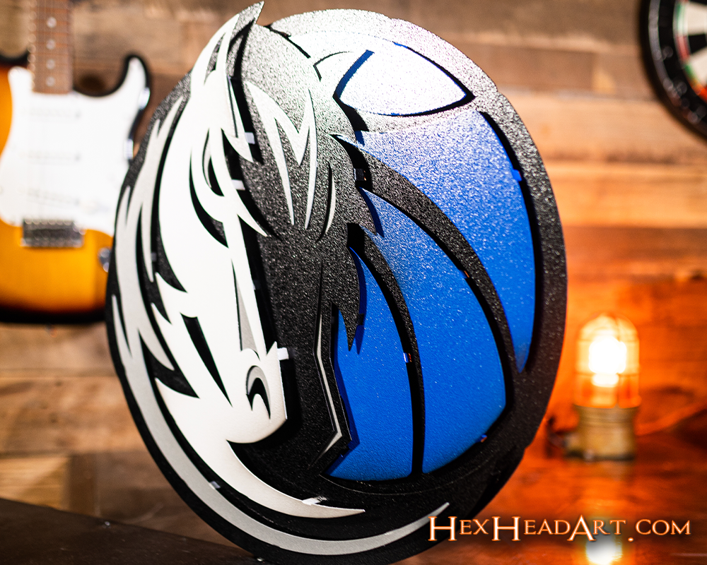 Dallas Mavericks 3D Vintage Metal Wall Art