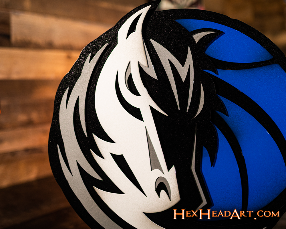 Dallas Mavericks 3D Vintage Metal Wall Art