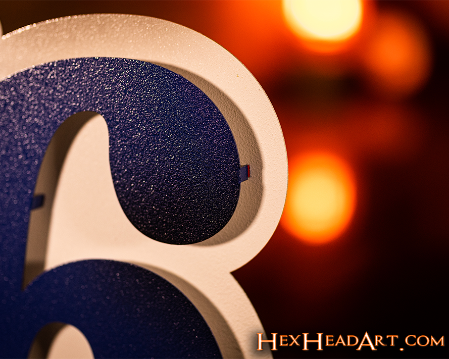 Top Right Corner Philadelphia "76ers" 3D Metal Wall Art