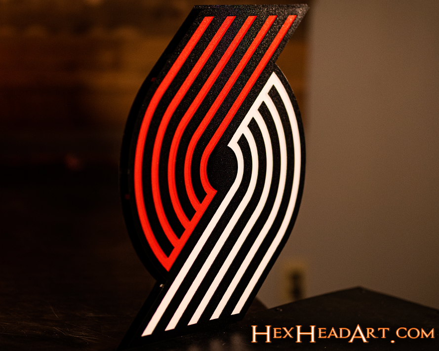 Portland Trail Blazers 3D Vintage Metal Wall Art