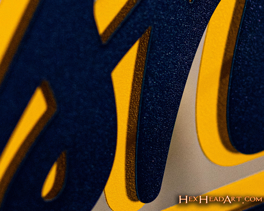 Notre Dame "Irish" Script Vintage 3D Metal Wall Art