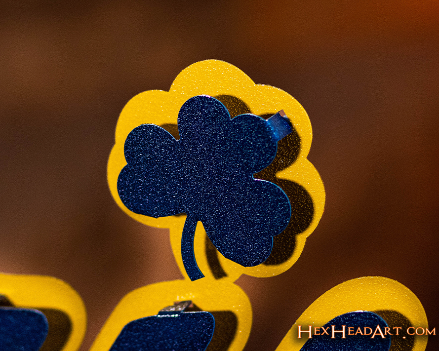 Notre Dame "Irish" Script Vintage 3D Metal Wall Art