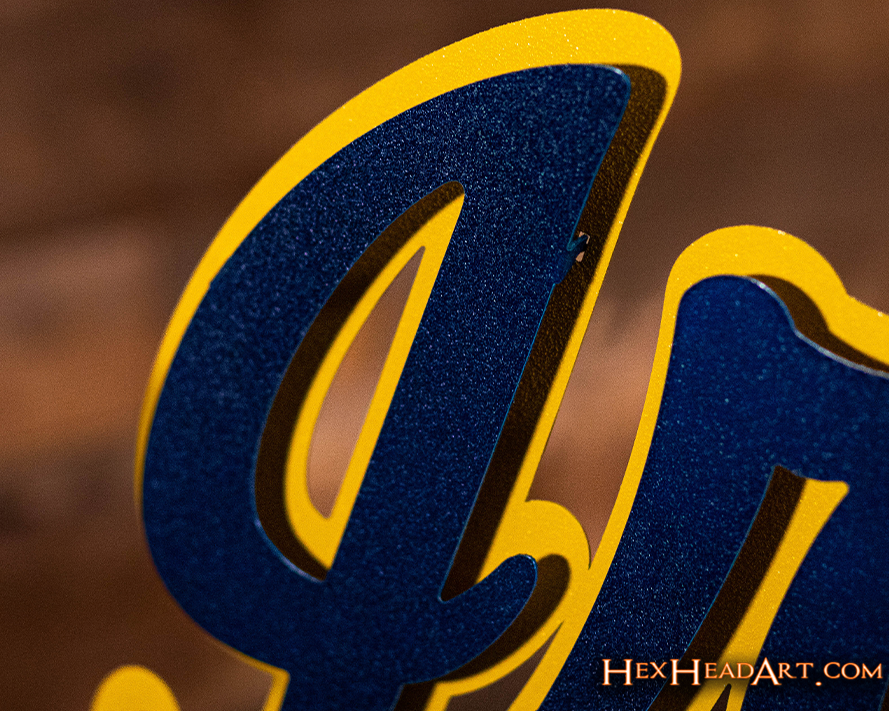 Notre Dame "Irish" Script Vintage 3D Metal Wall Art