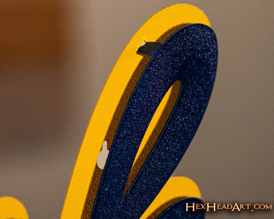 Notre Dame "Irish" Script Vintage 3D Metal Wall Art