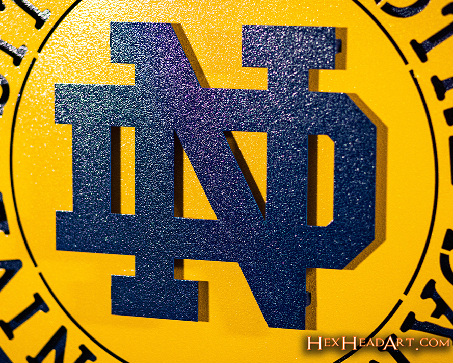 Notre Dame Seal 3D Vintage Metal Wall Art