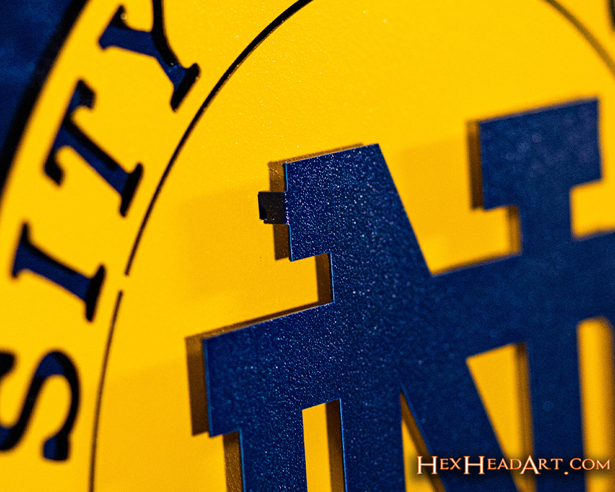 Notre Dame Seal 3D Vintage Metal Wall Art