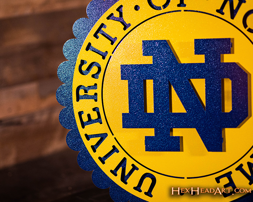 Notre Dame Seal 3D Vintage Metal Wall Art