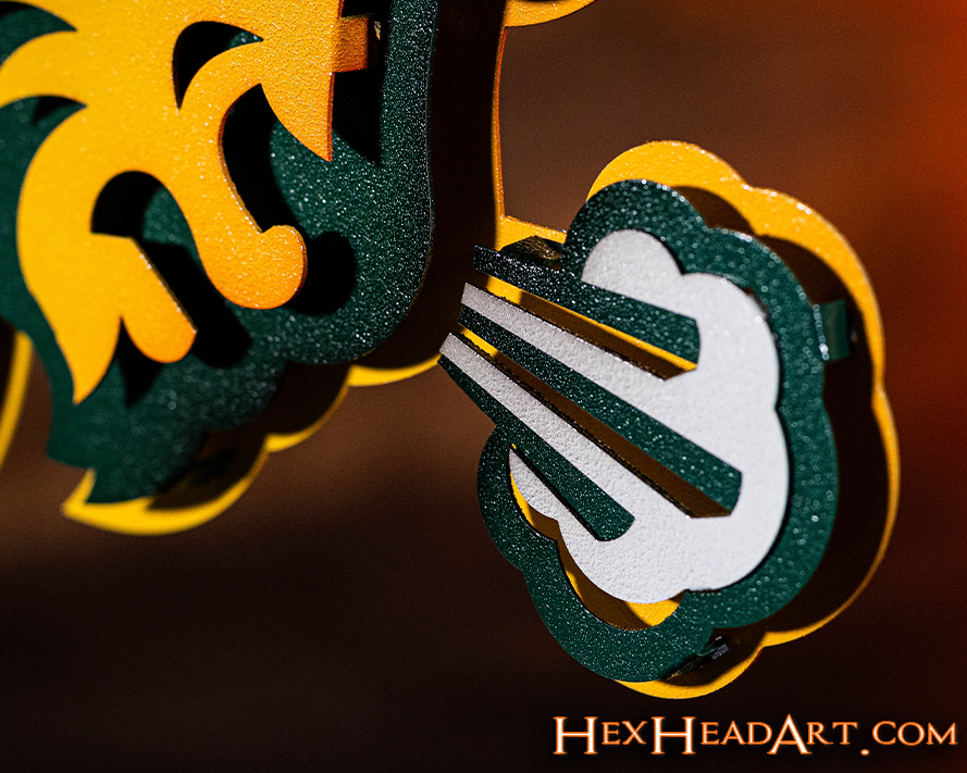 North Dakota State NDSU 3D Vintage Metal Wall Art