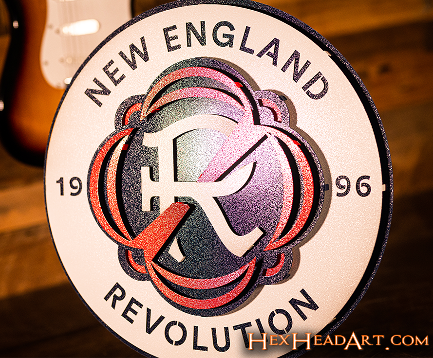 CLOSE OUT - New England Revolution 3D Vintage Metal Wall Art