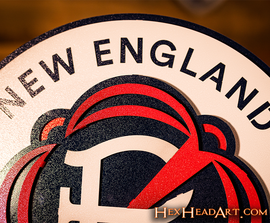 CLOSE OUT - New England Revolution 3D Vintage Metal Wall Art