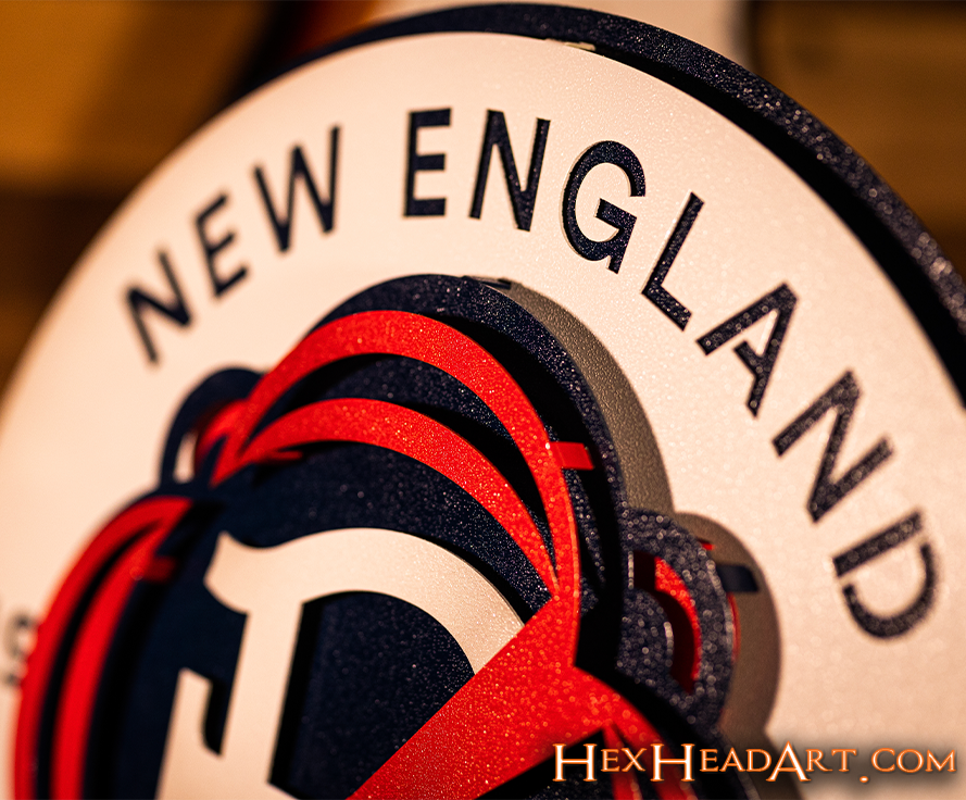 CLOSE OUT - New England Revolution 3D Vintage Metal Wall Art