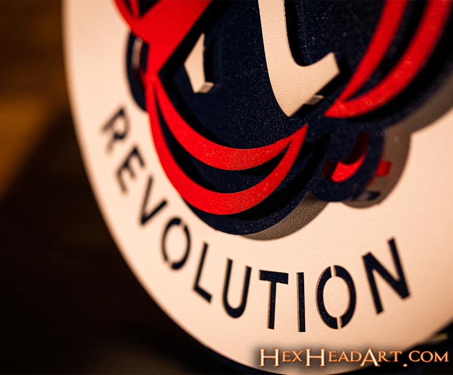 CLOSE OUT - New England Revolution 3D Vintage Metal Wall Art