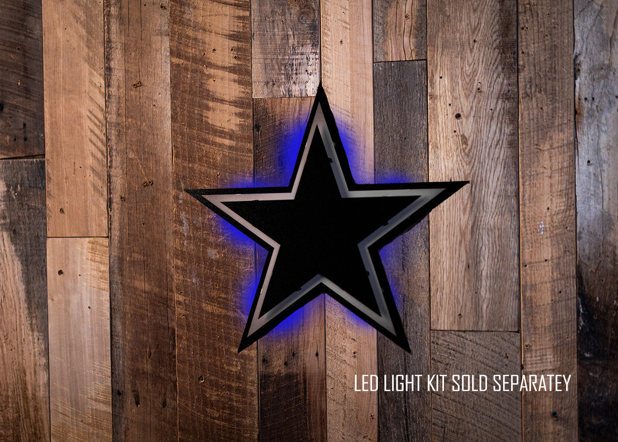 MONOCHROME - Dallas Cowboys "STAR" 3D Vintage Metal Wall Art