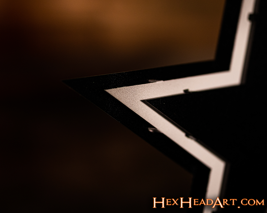 MONOCHROME - Dallas Cowboys "STAR" 3D Vintage Metal Wall Art