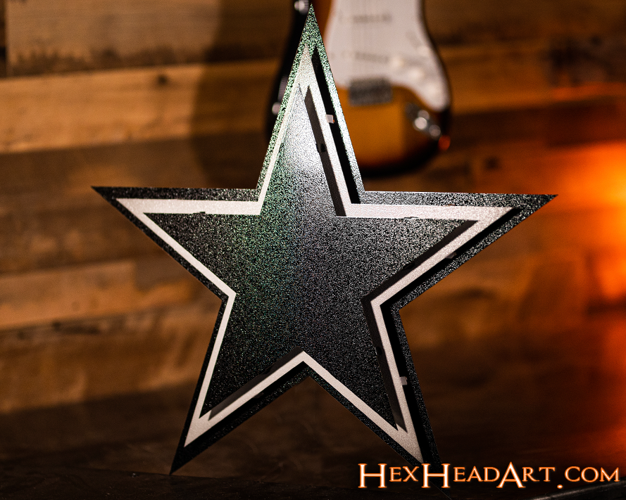 MONOCHROME - Dallas Cowboys "STAR" 3D Vintage Metal Wall Art