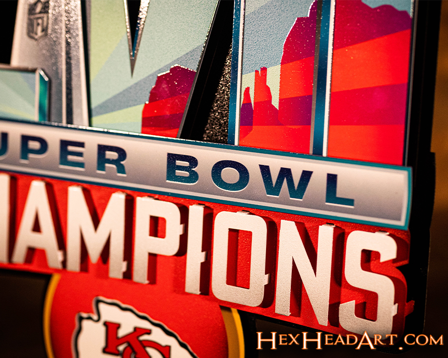 Kansas City Chiefs SUPER BOWL LVII CHAMPIONS! 3D Wall Art